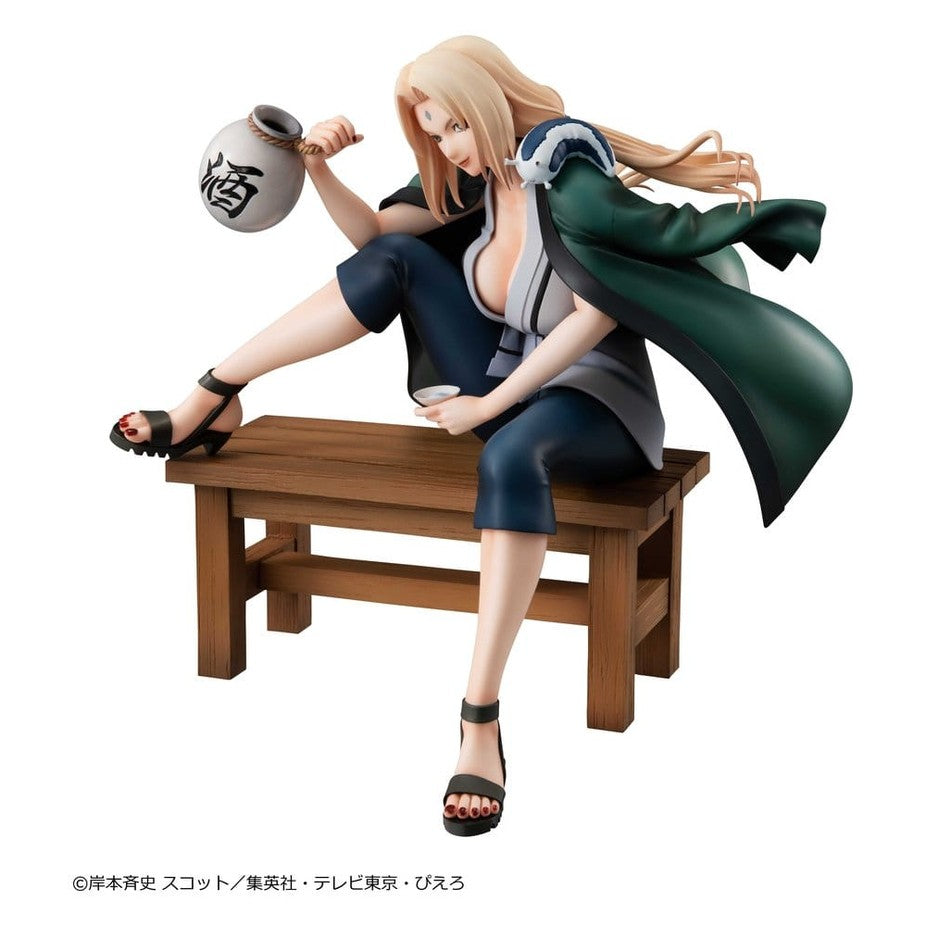 Tsunade PVC Statue / Ver.2 / Naruto Shippuden / Megahouse Naruto Gals / 16 cm