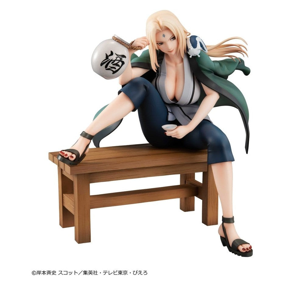 Tsunade PVC Statue / Ver.2 / Naruto Shippuden / Megahouse Naruto Gals / 16 cm