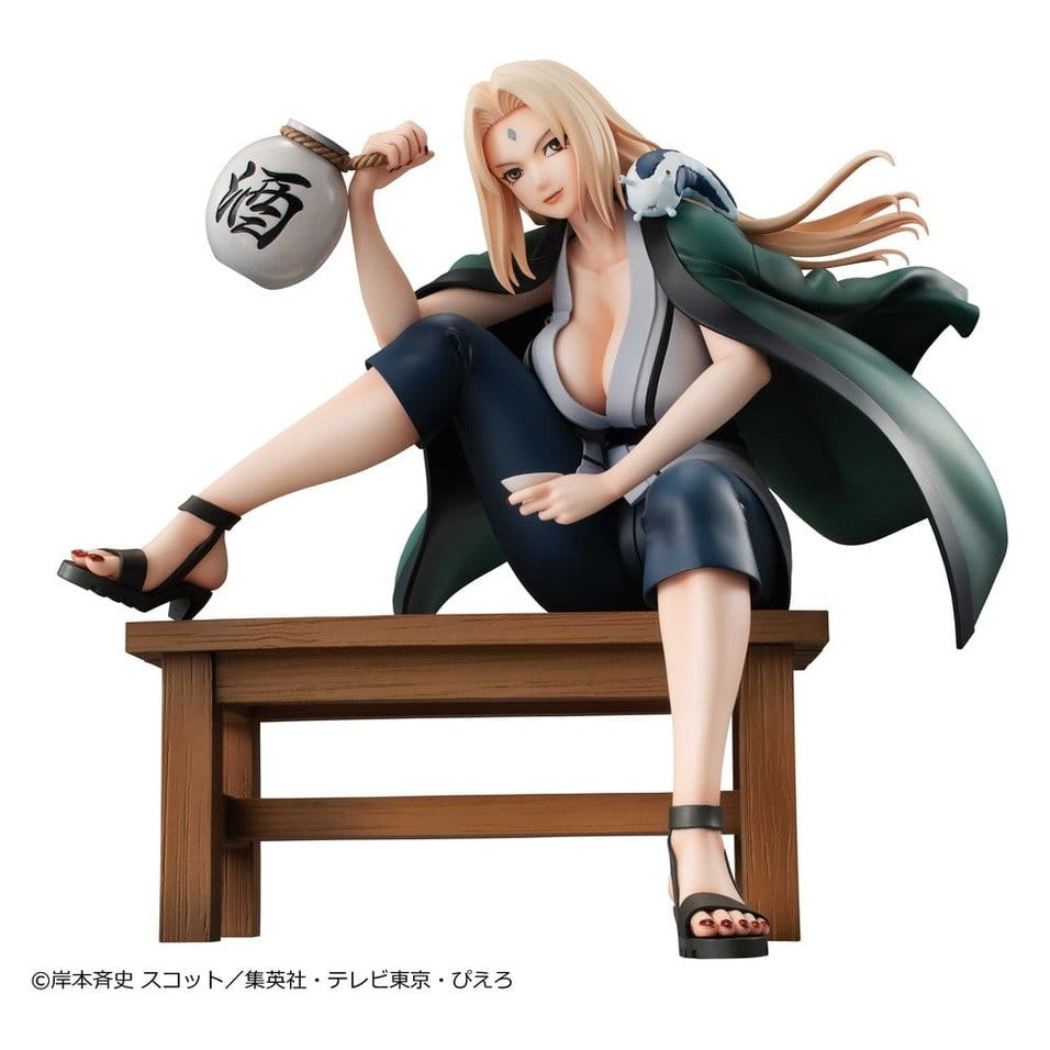 Tsunade PVC Statue / Ver.2 / Naruto Shippuden / Megahouse Naruto Gals / 16 cm