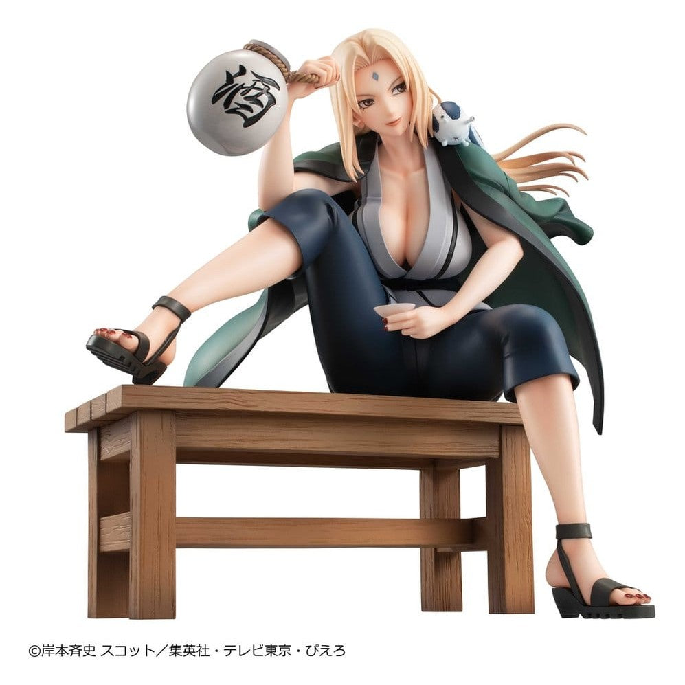 Tsunade PVC Statue / Ver.2 / Naruto Shippuden / Megahouse Naruto Gals / 16 cm