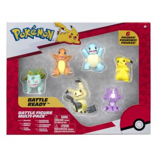 Pokémon Battle Figuren 6-Pack / 5 cm