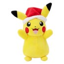 Pikachu mit Weihnachtsmütze / Pokémon Plüsch 20 cm
