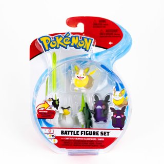 Lauchzelot, Morpeko, Voldi / 3er Pack Pokémon Battlefiguren